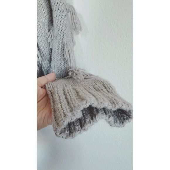 Apiece Apart | Luluc Alpaca blend Fringe Crew Sweater Grey Large - Picture 8 of 12